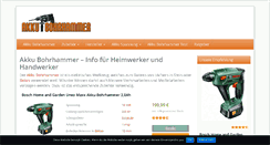 Desktop Screenshot of akku-bohrhammer.net